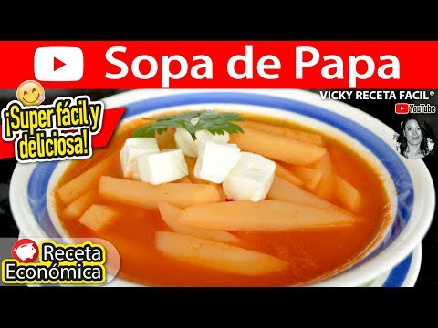 SOPA DE PAPA | #VickyRecetaFacil Video