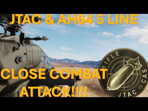 JTAC EXECUTES 5 LINE WITH AH64 | DCS | JTAC | CAS |