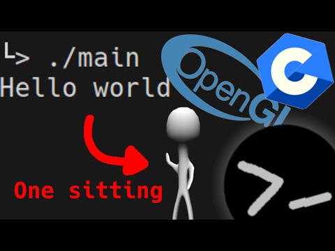 3D animated character from first principles in one sitting (c + opengl)