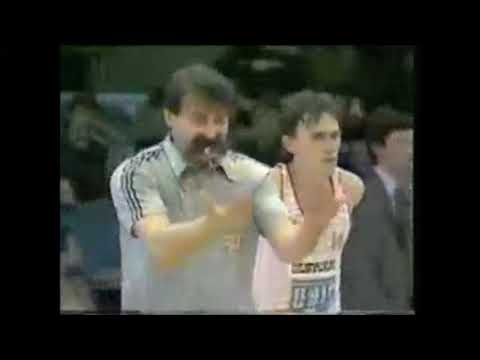YUGOSLAV LEAGUE: 1983 playoff finals - Sibenka Sibenik vs Bosna Sarajevo (game 3, Petrovic 40 pts)