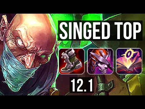 SINGED vs GRAVES (TOP) | Rank 3 Singed, 5/0/5, 400+ games | EUW Grandmaster | 12.1