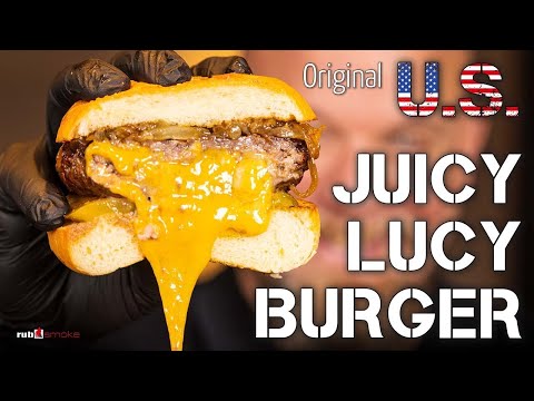 Juicy Lucy Burger | die Original Cheeseburger Legende | Grillrezept