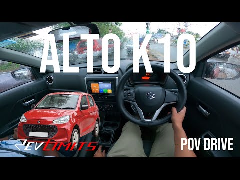 2023 MARUTI SUZUKI ALTO K10 VXI + | 998CC 65.71bhp | RAINY DAY | POV Test Drive #50 | RevLimits |