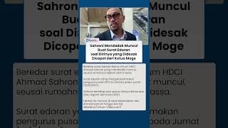 Heboh Ahmad Sahroni Muncul, Buat Surat Edaran Kecam Dirinya yang Didesak Dicopot dari Ketua Moge