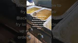 caseyscuriouscreations fish fry on the blackstone griddle#shorts