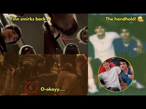 Noah's looking directly at Finn and Finn grinning?? OMG They really hold hands in this photo!!