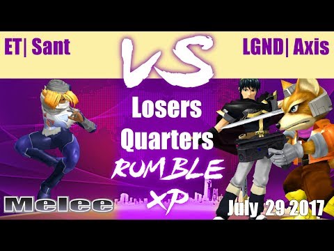 RXP - Melee Losers QF - ET| Sant (Shiek) VS LGND| Axis (Fox/Marth)