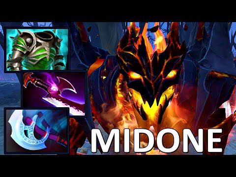 SHADOW FIEND SMG.MIDONE WITH ASSAULT CUIRAS AND SILVER EDGE - DOTA 2 7.32 GAMEPLAY