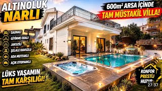 BU VİLLADA LÜKS İÇİN NE ARARSANIZ VAR! 🌊 SAUNA + JAKUZİ + ŞELALE HAVUZ