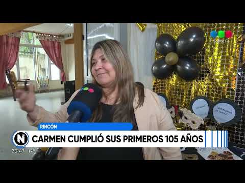 Carmen cumplió sus primeros 105 años
