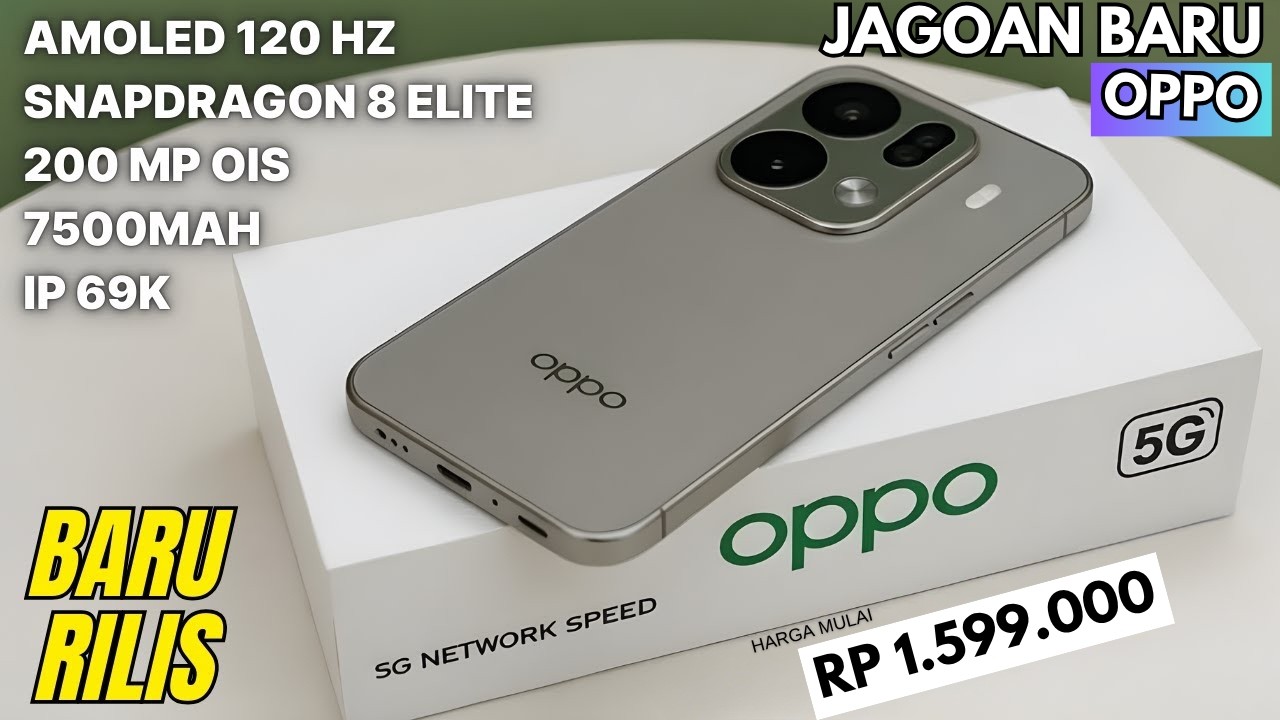 BARU SAJA LAUNCHING‼️7500mAh, RAM 12/512 GB | HP OPPO TERBARU APRIL 2026