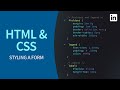 HTML Tutorial - Styling a form with CSS