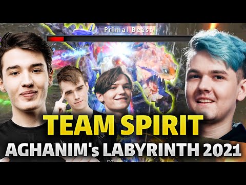 Team Spirit Aghanim's Labyrinth - Perfect Heroes to kill Primal Beast Final BOSS