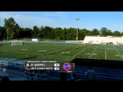 2012 MSHSAA Girls Soccer Class 3 Semifinal: St. Joseph's Academy vs Lee's Summit North