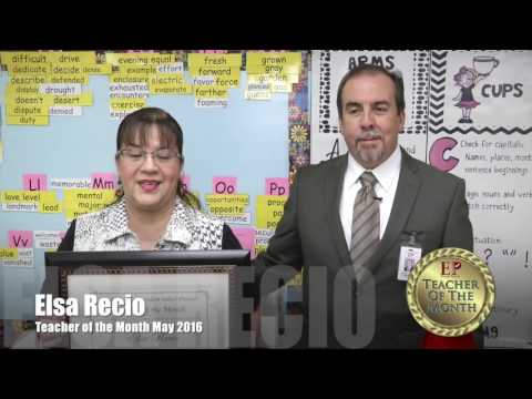 May Teacher of the Month 2015-2016