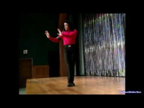 Michael Jackson teaches Oprah Winfrey Moonwalk 1993 HD