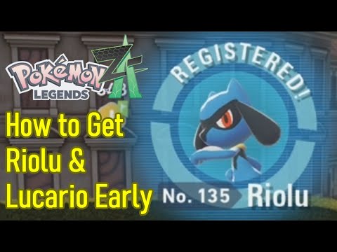 How to get Riolu Early Game and Evolve it Into Lucario FAST in Pokemon Legends: Z-A Riolu Location