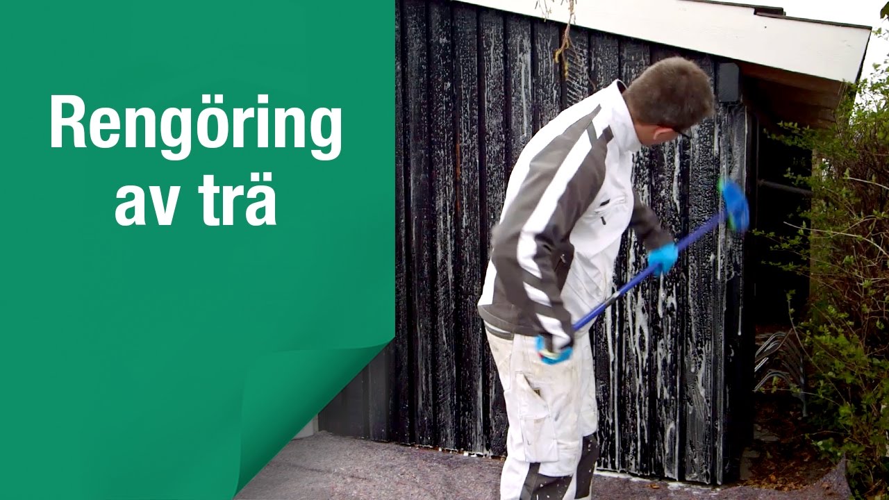 Så här rengör du träfasaden före behandling Så här rengör du träfasaden före behandling