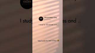 I study for 30min and .. video