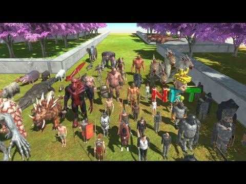 Escape from T-REX Animal Revolt Battle Simulator