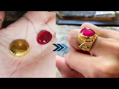 how to make gold signet ring - how it's made jewellery