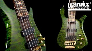 Video thumbnail for Warwick Custom Shop Masterbuilt - Streamer Stage II - 5-String - AAA Quilted Maple Top #17-3641 by Framus & Warwick