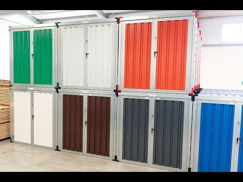 Montageanleitung, Blechcontainer Montage, Grenicon Lagerbox