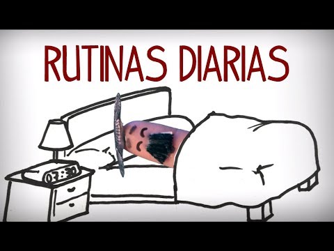 Exemplo rotina diária em espanhol. Aprender espanhol