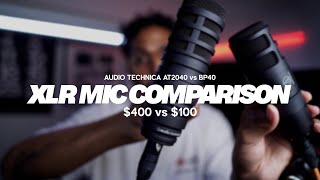 Video thumbnail for $350 Broadcast Microphone vs $100 Podcast Microphone - (Audio-Technica AT2040 & BP40) by Fredo Heavy