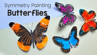 How to make Butterfly with Symmetry Painting? | Easy art Ideas for Kids
