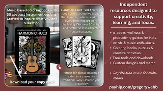 Harmonic Hues - Vol 1: Musician’s Coloring Book