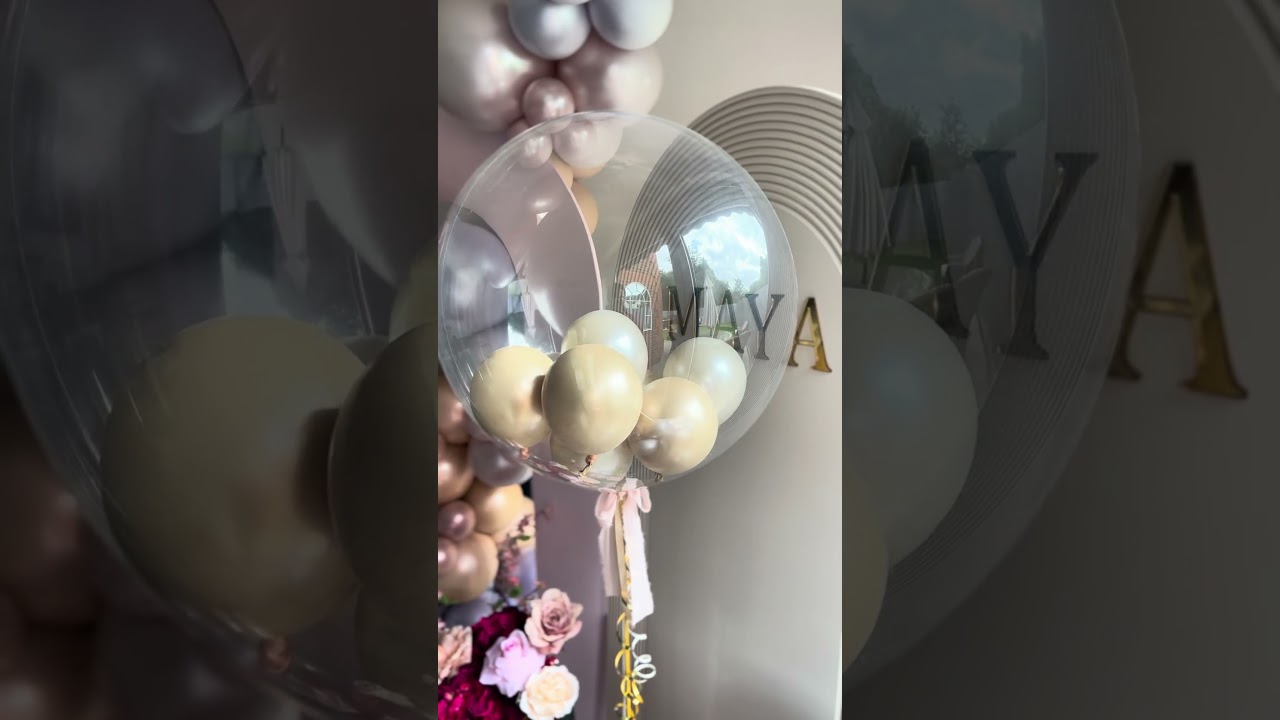 Beautiful Stuffed Bubble Balloon (Personalise me!) | Partyrama