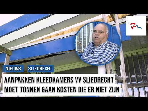 De verbouwingskosten van de kleedkamers bij VV Sliedrecht zijn niet mals