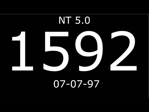 Windows NT 5.0 (Server) build 1592