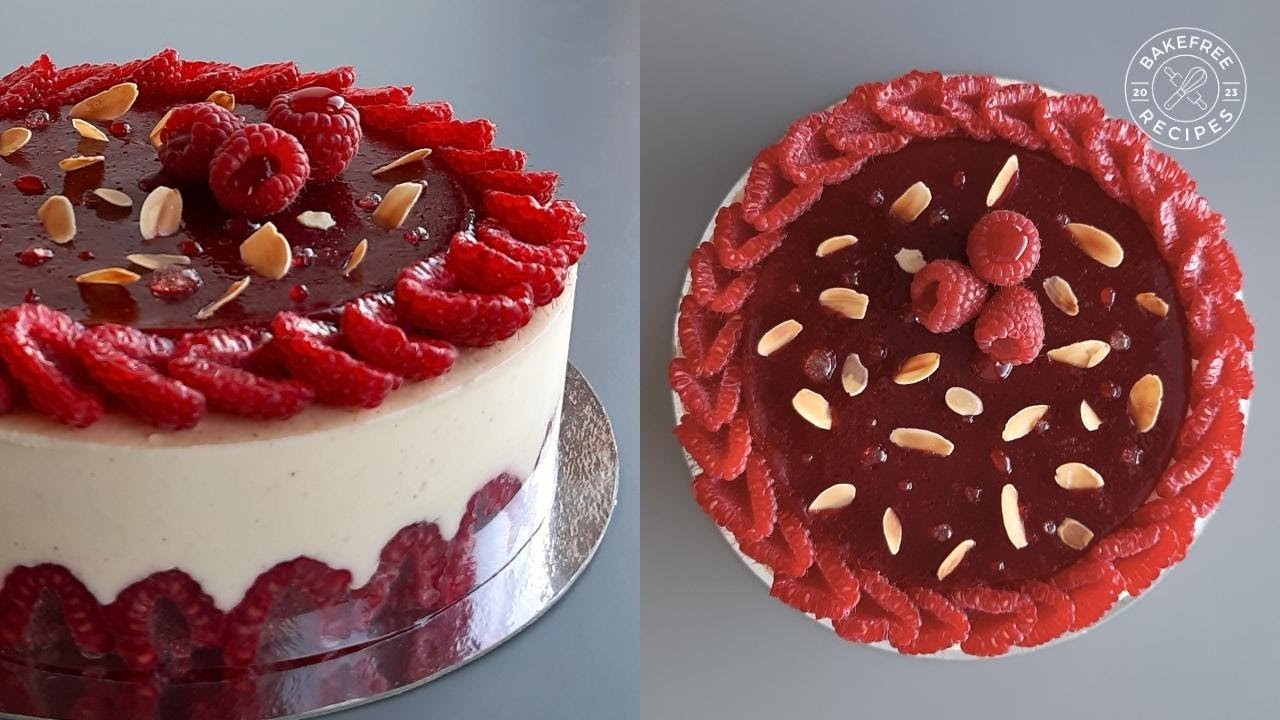 Insanely Delicious Gluten Free Framboisier Cake (Vegan/Vegetarian)