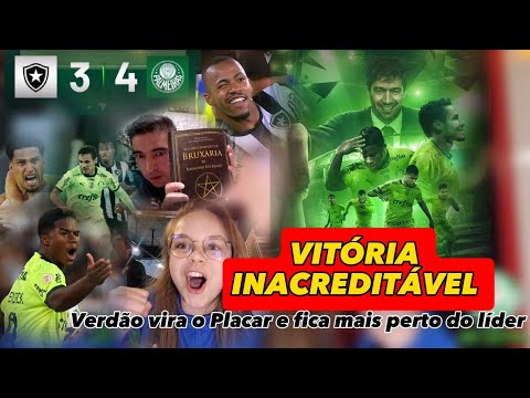 [REACT] VIRADA INACREDITÁVEL DO VERDÃO | BOTAFOGO 3x4 PALMEIRAS | JOGO HISTÓRICO!