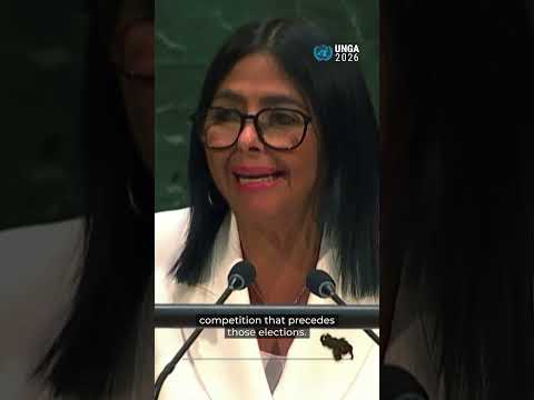 Venezuela’s Rodriguez pledges elections, path forward in UNGA speech