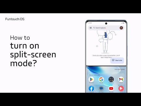 How to turn on split-screen mode?