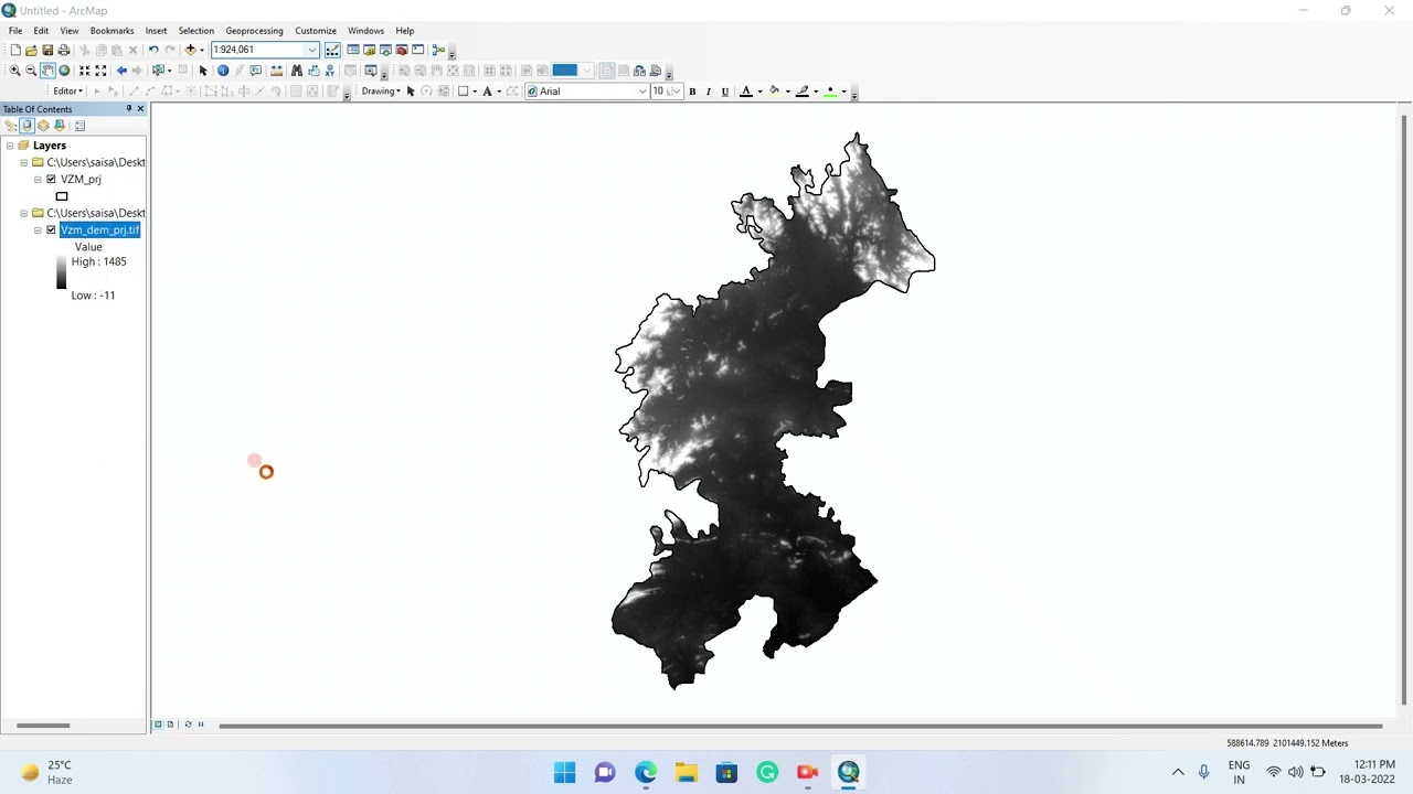Preparing Elevation map (DEM)