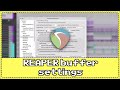Optimizing REAPER Buffer Settings for best performance
