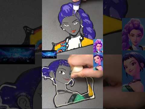 KPop Demon Hunters HUNTR/X Pancake Art - Rumi, Zoey ( Golden Ver. )