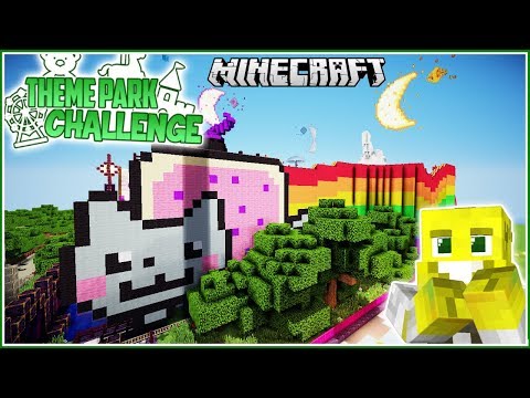 SmallishBeans - Nyan Cat Rollercoaster! | Minecraft Theme Park Challenge | Ep.18