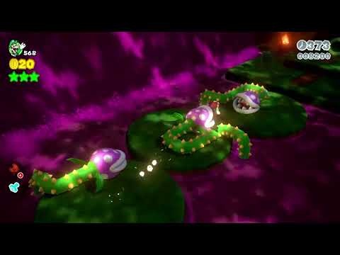 Super Mario 3D World (Switch) 4-2 Itemless Speedrun - Time: 33 (TWR)