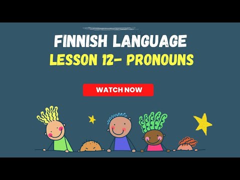 Finnish Pronouns | Finnish language 2023 |Finnish language grammar lessons | Finnish Language