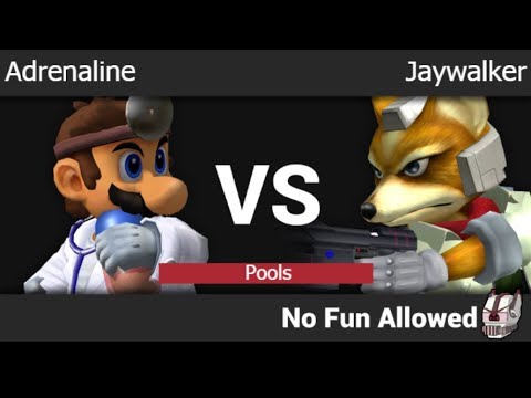 NFA 3 - Adrenaline (Dr. Mario) vs Jaywalker (Fox) Pools - Melee