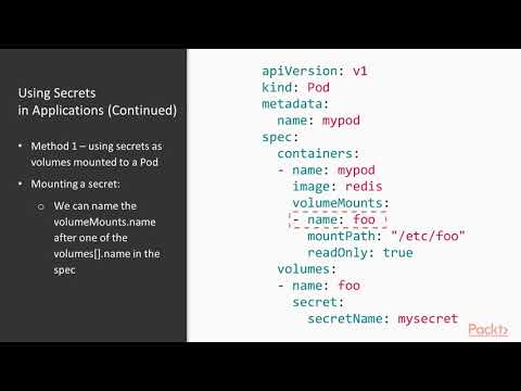 Containerization the Kubernetes Way Using Secrets in Applications|packtpub com