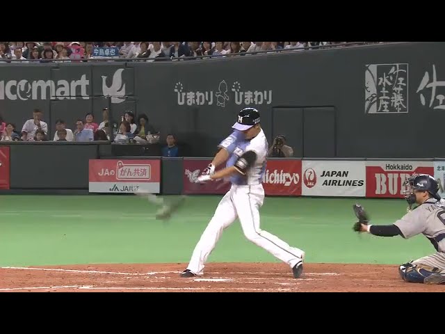 【4回裏】ファイターズ・田中賢の2点タイムリーで勝ち越し!! 2015/7/2 F-Bs