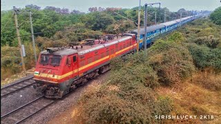 preview picture of video 'Late Running 12406 NZM-BSL Gondwana Express Speeds Past Nagpur Outers with BSL WAP4 | IndianRailways'