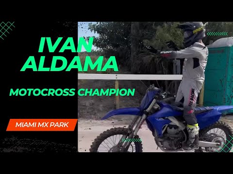 Motocross Champion Ivan Aldama training at Miami MX Park