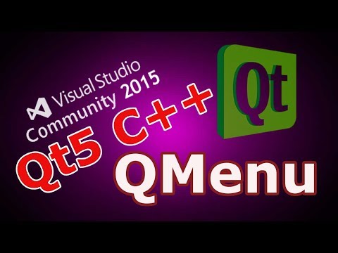 Qt5 C++ Creating Menu And Toolbar QMenu #13